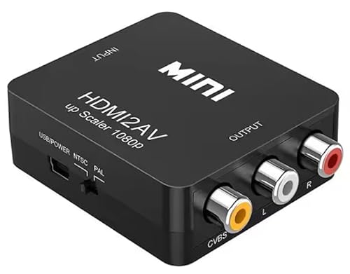 HDMI to AVϊRo[^[ HDMI to RCAϊ Deear 1080PΉ AiOϊ o͉ er/PS3/PS4/PS5PC/BDv[[/switchpϊRo[^[ [dP[ut
