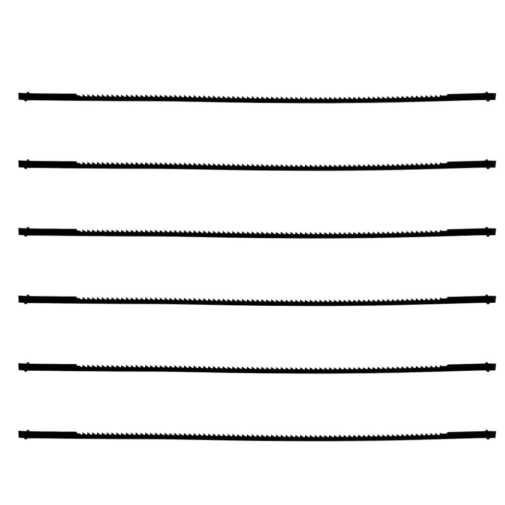 GEWNCS Coping Saw Blades,6-1/2 Inch 6PCS Pin End 15 TPI Regular Tooth Compatible with Fret,Coping Saw Blades & Frame Saw