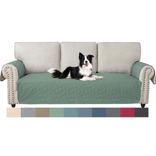 Ystyle Copridivano 3 Posti con Braccioli per Animali, Verde Chiaro