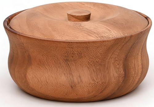 Juego De Cuencos De Madera De Mango para La Cocina, Ideales para La DecoracióN De Mesas De Centro, Frutos Secos, Dulces, Aperitivos, Snacks, Aceitunas Y Salsa(C/D16cm)