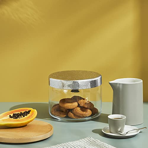 Tarro de galletas Alessi hermético de acero para evitar dulces blandos 6