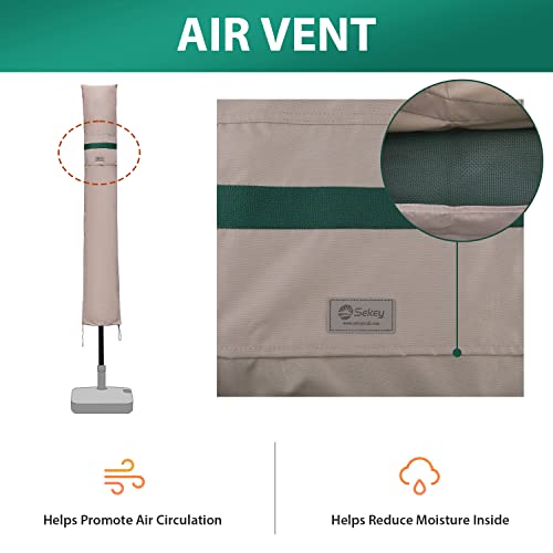 Sonnenschirm Schutzhülle Sekey mit Stab für 300 cm Durchmesser