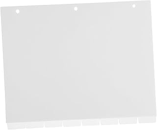 HONMEET 8 Folhas Tag Blocos De Notas Clipes De Fichário De Livro De Notas Pp Branco Abas Destacáveis De Fichário Divisores De Guias De Caderno Divisores Estéticos Divisórias De Fichário