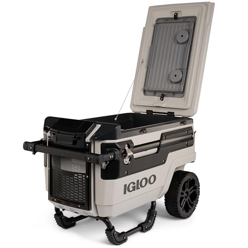 Igloo Trailmate Journey 70 Qt Roller Cooler, Bone - image 9