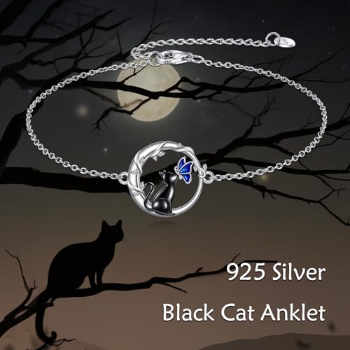Image of TIGER RIDER Dragonfly Anklet Sterling Silver Dragonfly Gifts Jewelry for Women with Crystal Birthday Anniversary