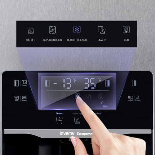 Thfrione THFRIONE-69 18.1 Cu. Ft 36 Inch Inch W. Refrigerator With Ice & Water Dispenser thumb #3