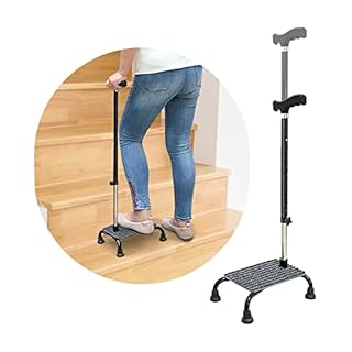 Stair Climbing Assist Cane Half Steps for Seniors Elderly Stair Lifts Walker Device Walking up and Down Step, Stair Mobility Aid Climber Portable Helper Support Stability Stick Non-Slip Base