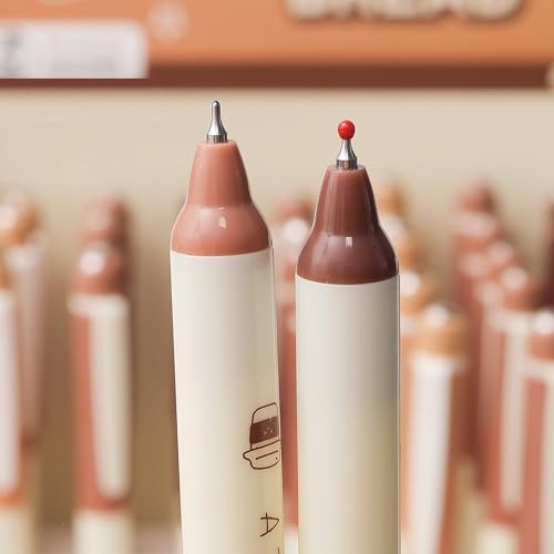 4 bolígrafos de gel con aroma a café y diseño de pan miniatura 6