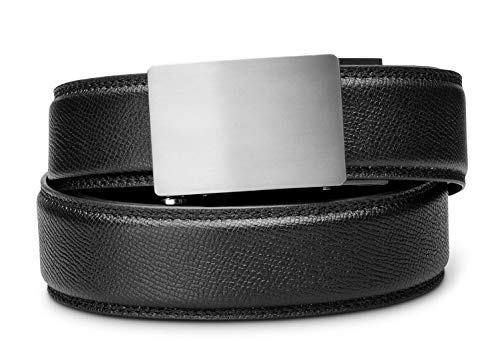 KORE Titanium Track Belts | â€œTriumphâ€ Buckle & Pebble-Grain Belt (Black Pebble-Grain 24" to 44")