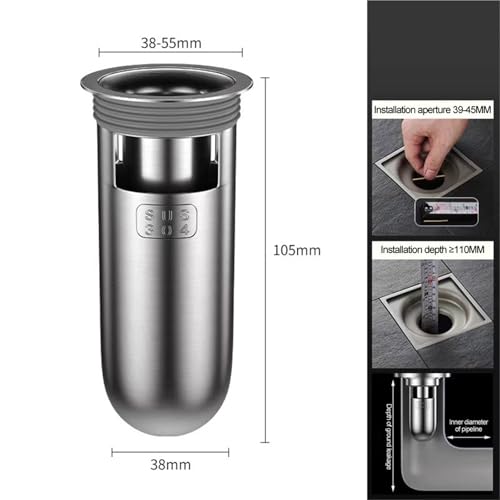 Douche drain de sol anti-refoulement pour une salle de bain propre et saine
