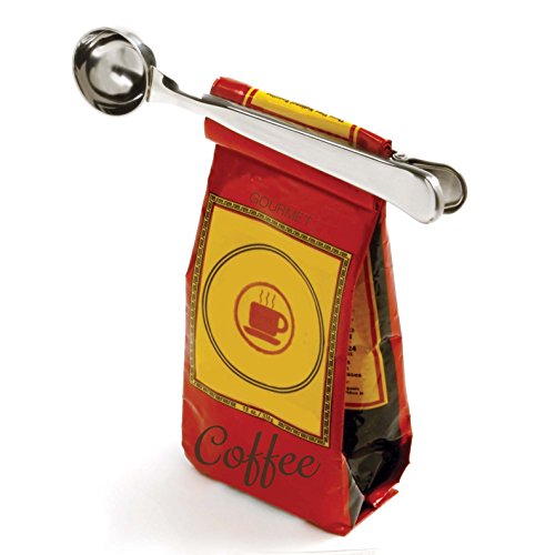Norpro Coffee Scoop With Bag Clip Stainless Steel 1.5 Tbsp 7.5" X 1.5" X .75" #TOP2