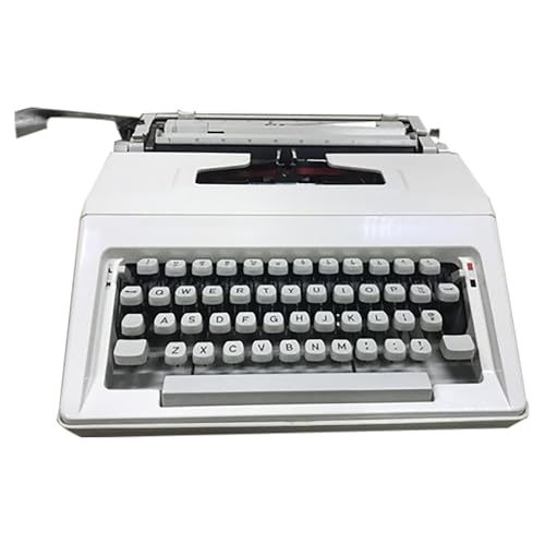Mechanical English Typewriter, Old-Fashioned Traditional Portable Manual Typewriter for Notes Or Letters Or Creative Writing Writers Literary Gift
