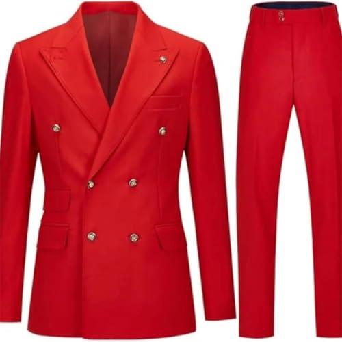 Men's Slim Fit Single Button Tailcoat | 2-Piece Spring Formal Suit | Dinner Party Dance2