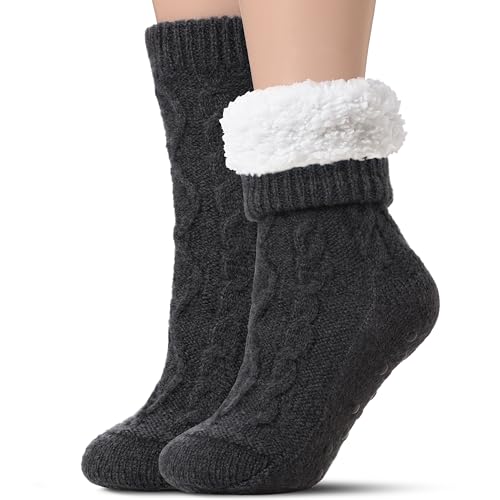 Tough Land Sherpa Lined Slipper Socks