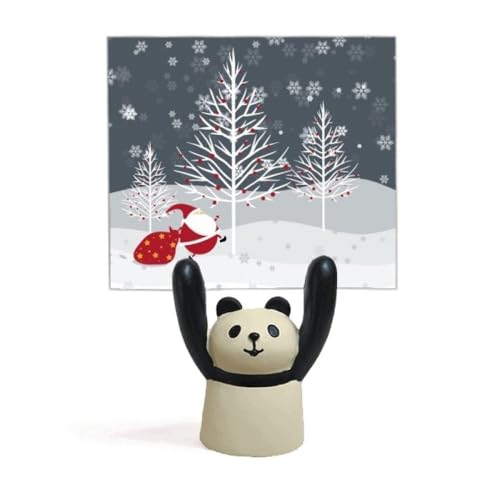 Mémo Père Noël et Arbre en bois pour support de note bureau