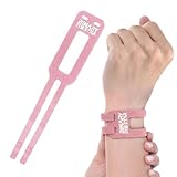OIXEYA Muñequera Tunel Carpiano Ajustable para Tendinitis y Esguinces, Rosa
