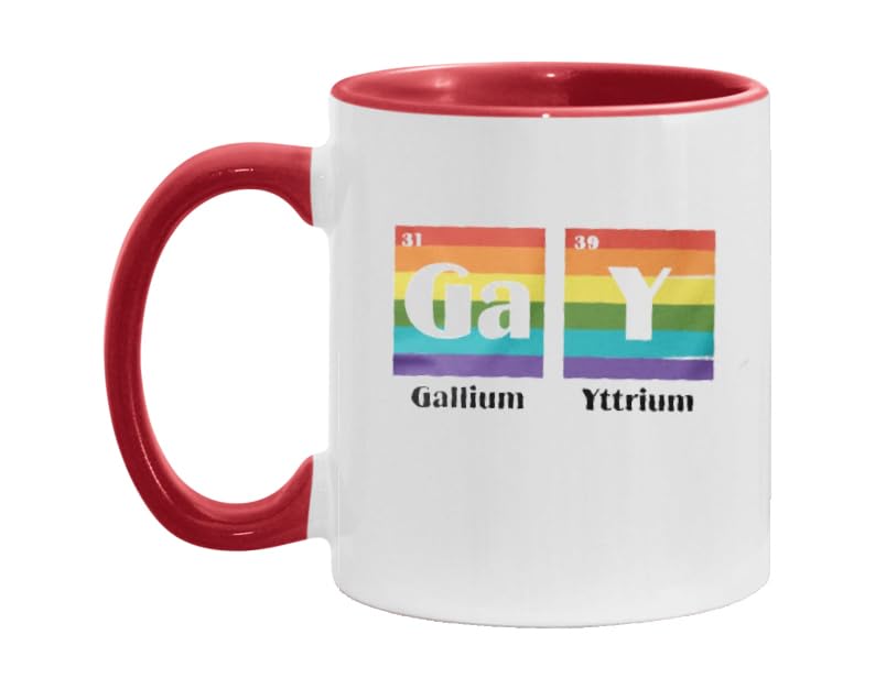 Gay Periodic Table mug, Funny Gay Parade mug, Pride Ally