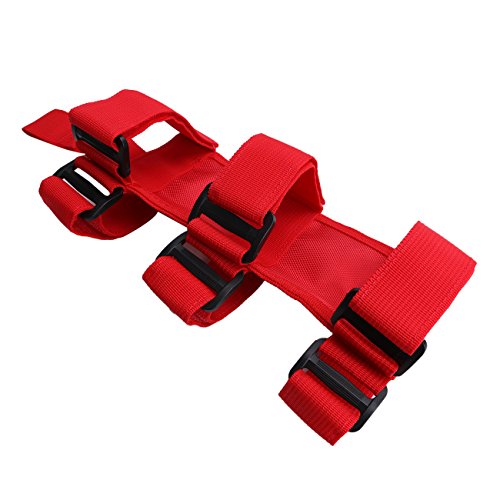 Jade Onlines for Jeep Adjustable Roll Bar Fire Extinguisher Mount Holder for Wrangler Wrangler JK TJ CJ Rubicon JL ATV UTV Polaris RZR (Red,1 Piece)