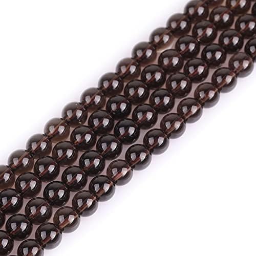 GEM-Inside Natural 8mm Rose Quartz Beads Round Gemstone Semi Precious Loose Beads for Jewellery Making 15''