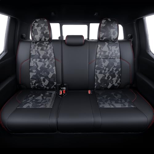 Image of Leather Seat Covers Custom Fit for Tacoma Gen 4th (2024-2026) Double Cab | Custom Fit for SR, SR5, TRD PreRunner, TRD Sport, TRD Off-Road, Limited, Trailhunter - Fully Covered - Fit Like a Glove