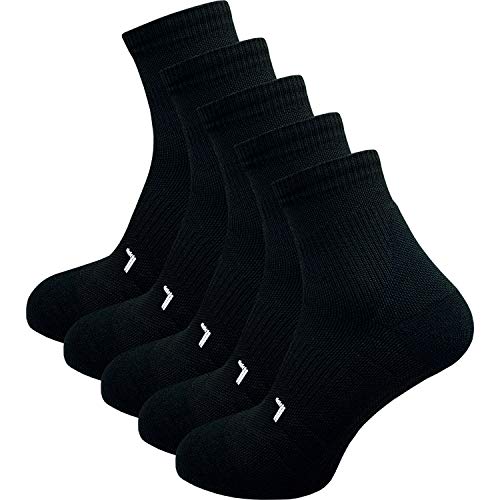 ca·wa·so Damen Laufsocken im 5er-Set | Links-Rechts-Socken ohne Naht | Passgenaue Sportsocken mit Kompression & Schutz vor Blasen (35-38, schwarz) Cover