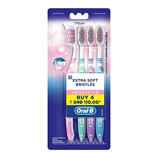 Oral-B Soft Sensitive Whitening Toothbrush - 4 Pieces (Buy 2 get 2 Free)