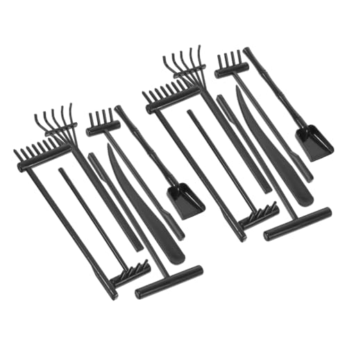 BESTonZON 禅用プラスチックミニレーキ 入り 軽量コンパクト 精密造形 瞑想支援 卓上砂装飾用