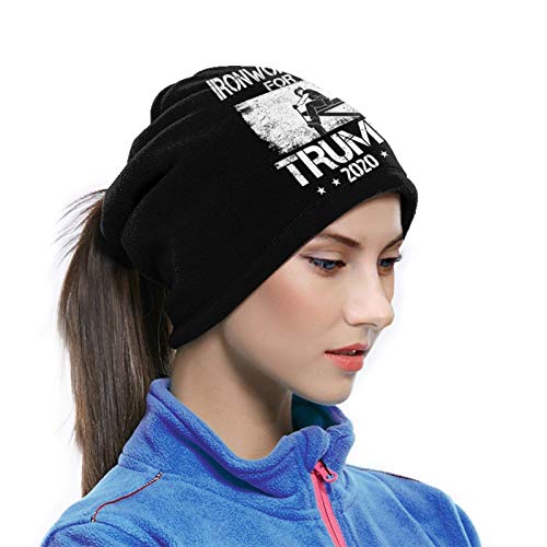 Ironworkers for Trump 2020 Seamless Bandana Face Mask Neck Gaiter Multi-Functional Balaclava Black