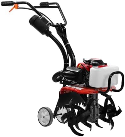 Rotavator de mano de gasolina de 4 tiempos con 4 cuchillas, potente herramienta de jardín para arar, labrar y desmalezar