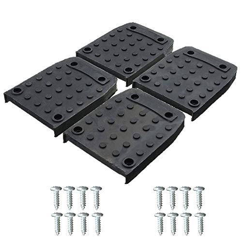 Stilt Sole Anti-slip Pads for Drywall, 4pcs Stilts Sole Foot Pads Stilt Sole Replacement Kit,Construction Tripod Mat with Screw,Non-Slip Indoor Decoration