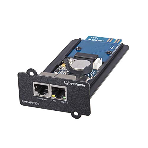Preisvergleich Produktbild CYBERPOWER RMCARD305 Netzwerkkarte Fuer SNMP Slot - Kompatibel zu OL - OLS Serie, Zwei Anschluesse: Netzwerk und Environment Sensor