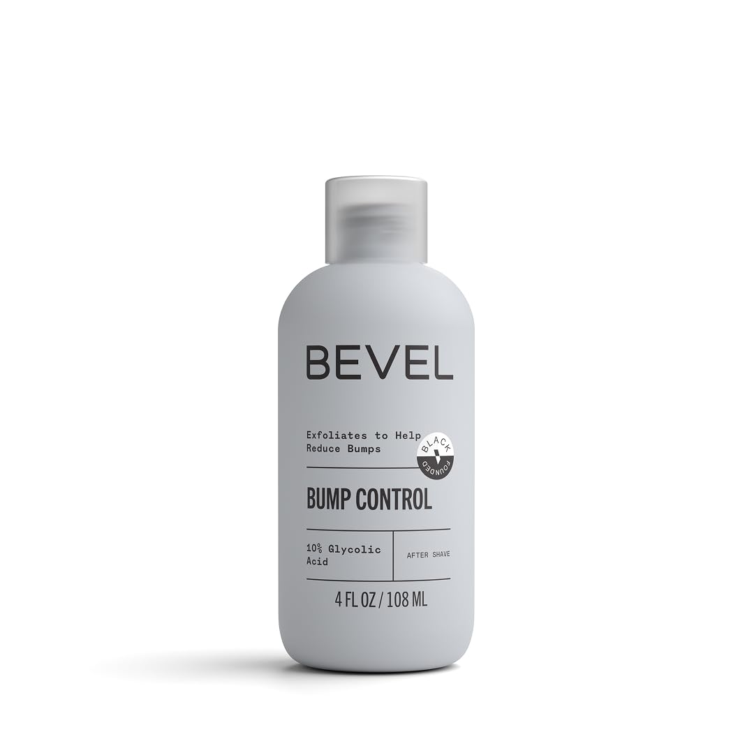 Bevel Essentials Post Shave Bump Control After Shave Cream with Green Tea and Glycolic Acid to Help Avoid Ingrown Hairs and Reduce Razor Bumps, 4 Fl