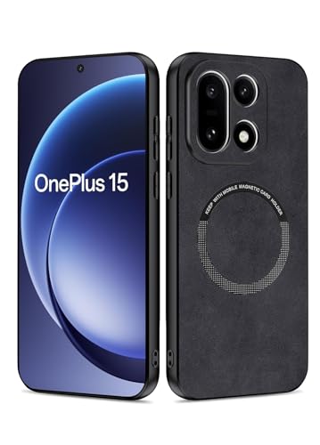 Duxsmei Oneplus 15�p���C�P�[�X Magsafe�ATPU�A�X�G�[�hPU���U�[�P�[�X�A�h�U����~�ߒ��y�ʃ��O�W���A���[�J�o�[Oneplus 15�p(�u���b�N)