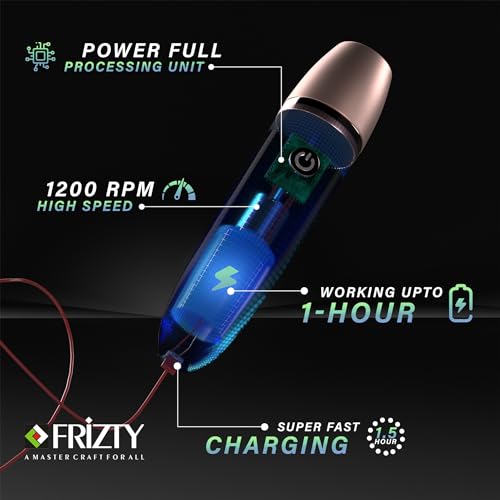 Image of Frizty 2 in 1 Face & Body Trimmer for Women | 2 Heads- Bikini Trimmer & Shaver, Face Trimmer, Full Body Trimmer | Facial Hair Remover For Women | Epilator For Women | Rechargeable| Hair Remover For Women | 1 Year Warranty