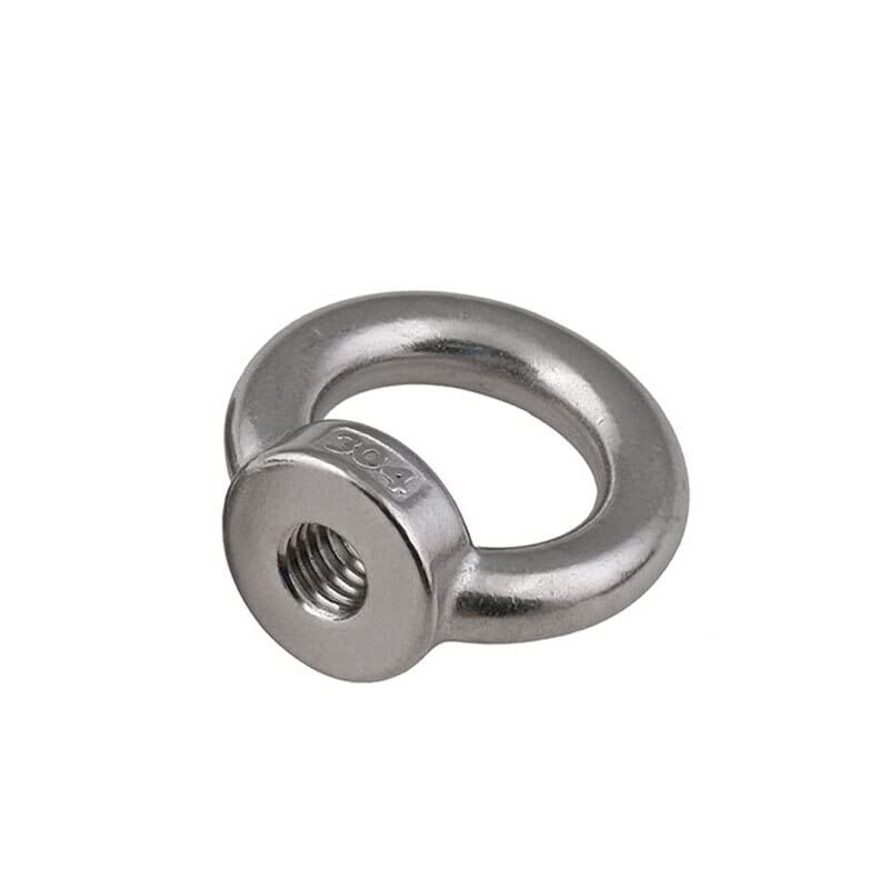 1PCS A2 Stainless Steel Hook Ring Nut M3 M4 M5 M6 M8 - M24 Circle Eye Nuts Fastener - (Size: M 24)