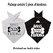 2 Pack Funny Boy Dog Balls Bones Bitches Dog Bandana Over The Collar Pet Bandana (Balls Bones Bitches 2 Pack)