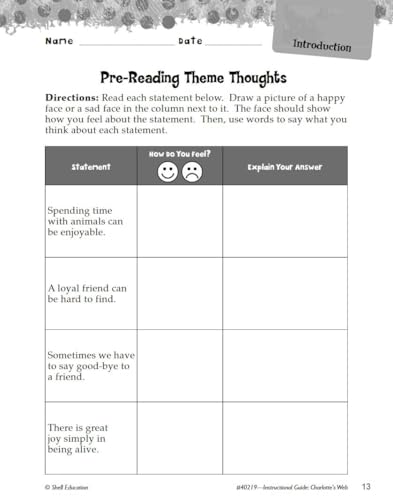 Image of Charlotte's Web: An Instructional Guide for Literature - Novel Study Guide for Elementary School Literature with Close Reading and Writing Activities (Great Works Classroom Resource)
