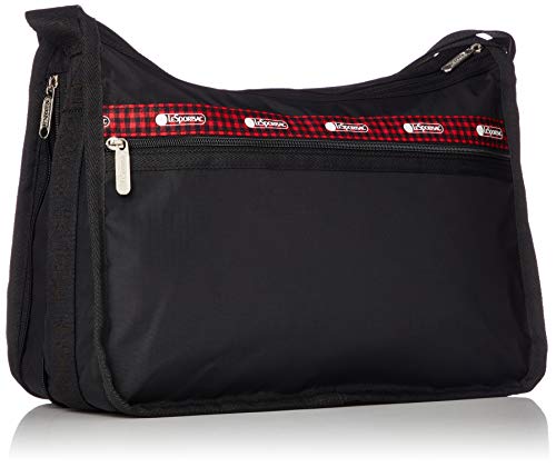 LeSportsac-Hello-Kitty-Favorites-Exclusive-Deluxe-Everyday-Crossbody-Bag-Cosmetic-Bag-Style-7507Color-G653-Red-Embroidered-Hello-Kitty-Lettering-Hello-Kitty-Design-Zipper-Pull