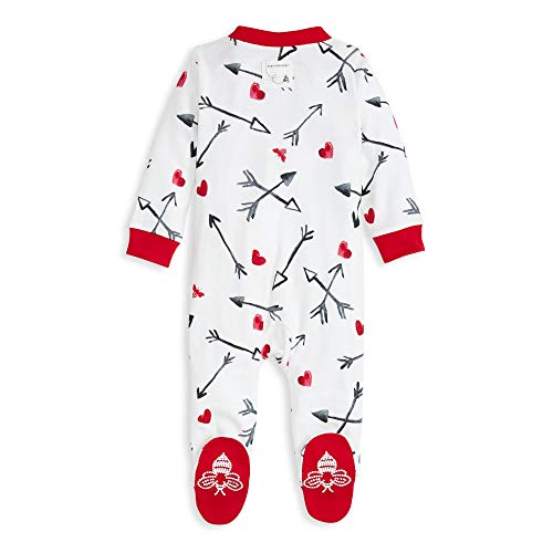 Image of Burt's Bees Baby unisex-baby Sleep & Play, Organic One-piece Romper-jumpsuit Pj, Zip Front Footed Pajama