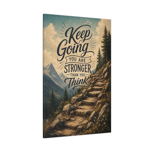 Toile montagne motivation 80x120 cm cadre tableau bureau