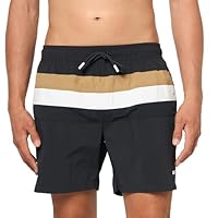 BOSS, Iconic Color Block Swim Trunk, Asphalt, L