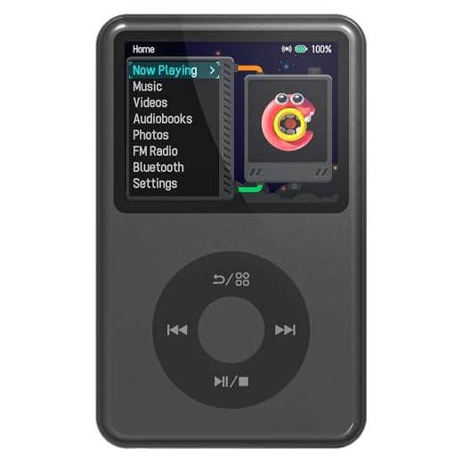 Mp3 Player with Bluetooth Innioasis Y1 Video Digital Music Player HiFi Mini Portable Kids Audiobook Mp3 2025 Nice Gift Choice Theme Upgrade Black