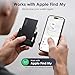 Wallet Tracker Card Air-Tag (iOS Only) - Work with Apple Find My, Bluetooth Tracker Smart Tracking Card Wallet Finder, 0.07in Slim, IP68 Waterproof, Item Locator for Luggage Tags, Passports, Purse