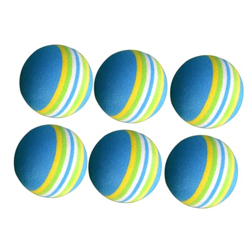 MAGICLULU 20個 レインボーカラー高?夫練習用スポンジボール 軽量柔軟 室内トレーニング補助器具 アプローチショット対応 ラ ランダムカラー