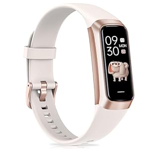 Fitness Tracker with Heart Rate, Step Counter, Sleep Monitor, Calorie Tracking, Activity Tracker with 1.1″ AMOLED Touch Color Screen, Waterproof Step Tracker for Android iPhones Women Men Kids