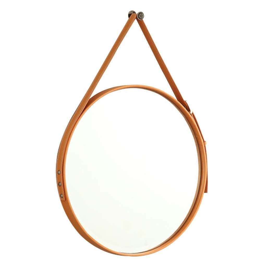 Miroir mural nordique rond 60 cm pour illuminer votre entrée ou chambre