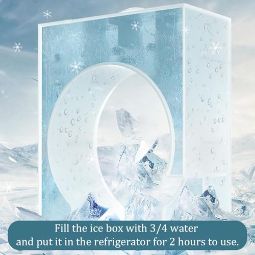 Mini climatiseur de table avec réservoir 900ml pour refroidir votre espace - 5
