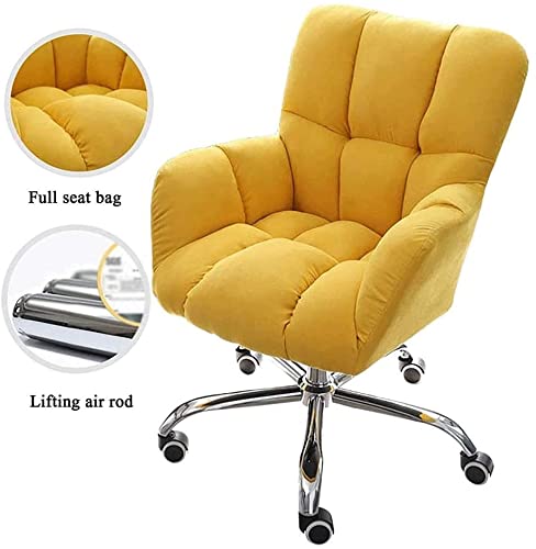 Chaise de bureau ergonomique jaune pour éviter le mal de dos - 4