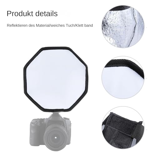 Para Speedlight - Difusor de flash de cámara anexo | Octagon Light para la iluminación fotográfica, cubierta plegable para cámara DSLR - Flash externo de cámara, modificador de luz portátil - imagen 5