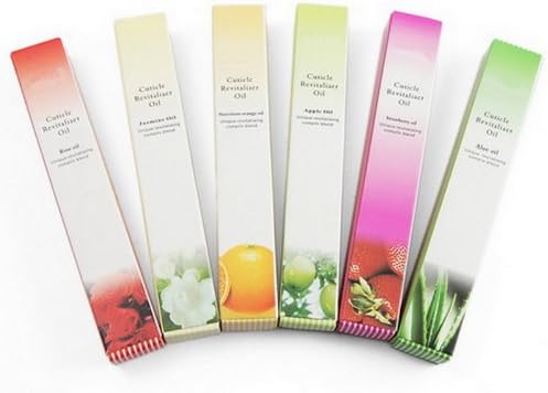 6pc Nail Revitalizer Cuticle Oil Art Pens Fruit Set Kit